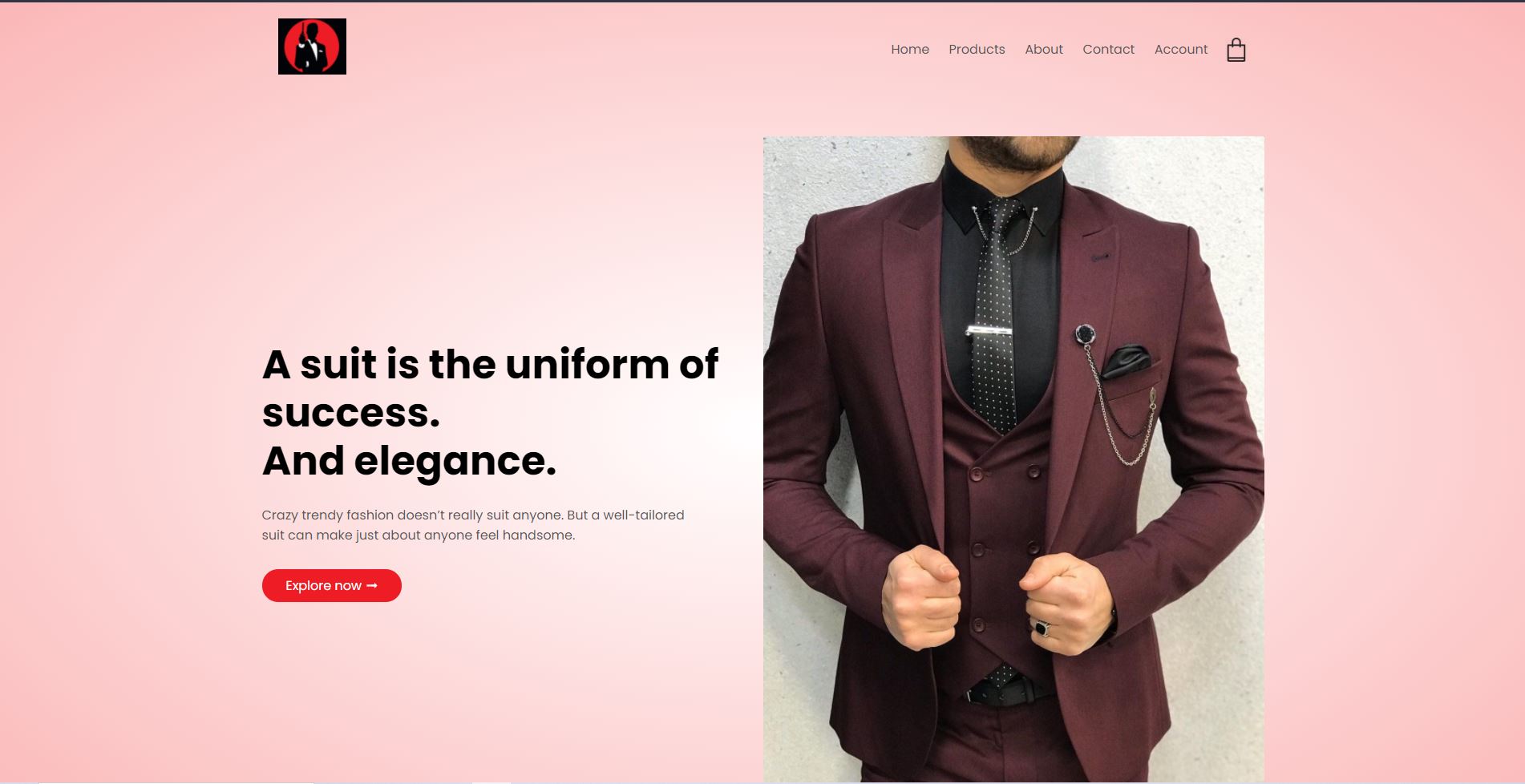 Suits E-Comemrce website